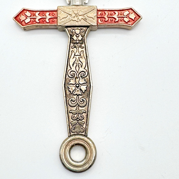 Celtic Cross Sword Bottle Opener Mid Century Breweriana Barware Beer Medieval - Picture 4 of 7